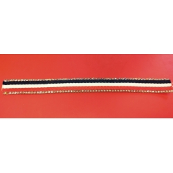 Taśma termo wykończona kryształkami